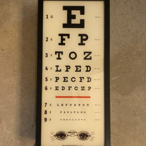 EYE TEST LIGHT BOX