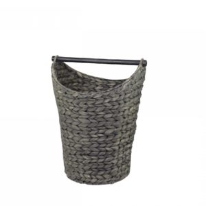 Basket with toiletpaper holder Grey