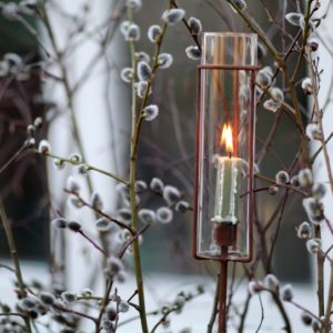 Eldvakt Ljusstake på pinne hög