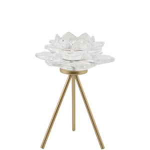 CANDLE HOLDER AZU CLEAR
