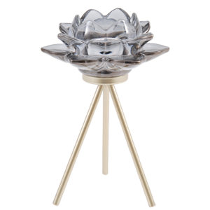 CANDLE HOLDER AZU GREY