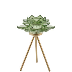 CANDLE HOLDER AZU LIGHT GREEN