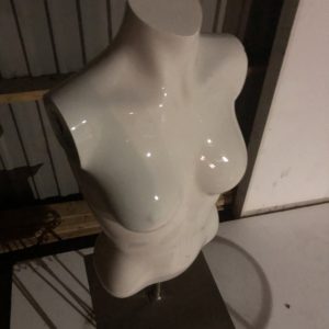 Skyltdockor Torso vit plast