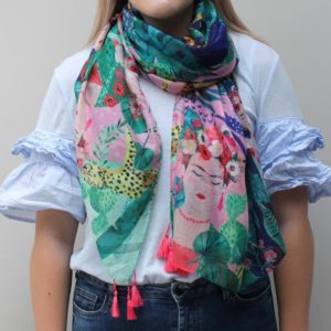 Sjal Frida Kahlo Tropical