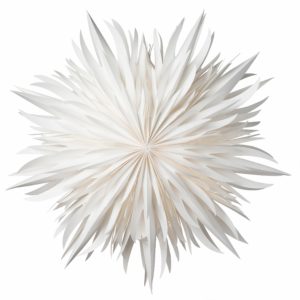 Julstjärna Handgjord Eldig 52 cm Vit