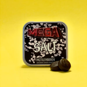 Megasalt Pastiller i plåtask