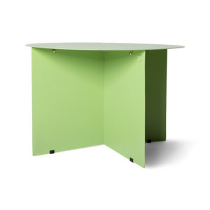 Metal side table round, fern green