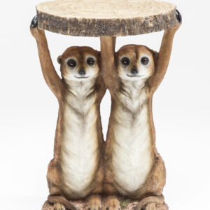Side Table Animal Meerkat Sisters Ø33cm