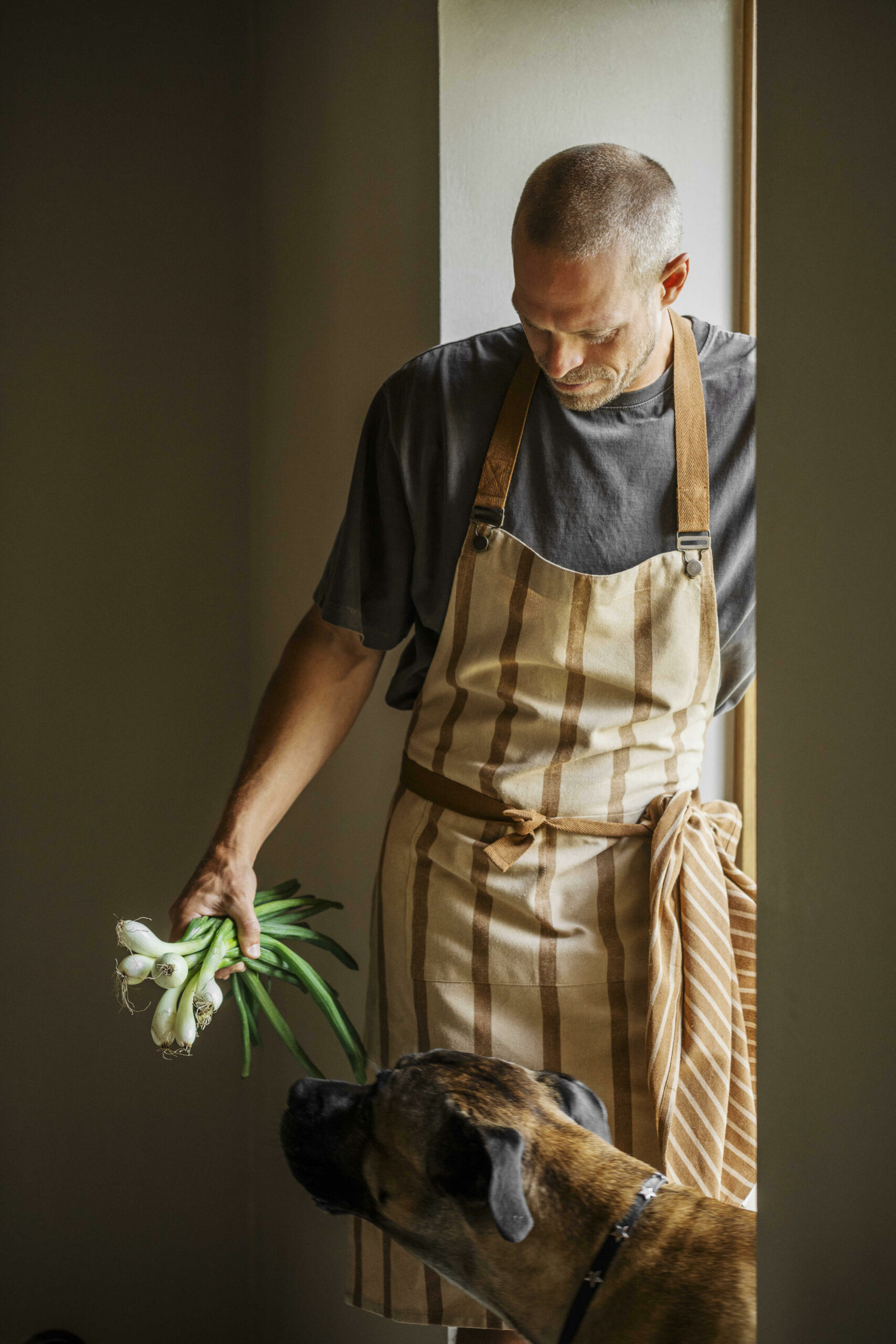 Gustav Ovland Belona förkläde Onesize Beige / Vass - Bild 3