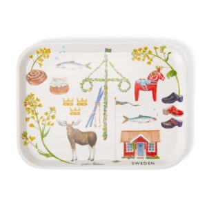 Tehuset Java Sweden Bricka 27x20cm