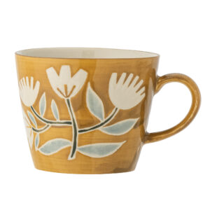 Tangier Cup, Orange, Stoneware D9,5xH8 cm