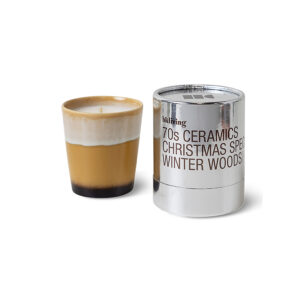 70s ceramics: Christmas special, winter woods