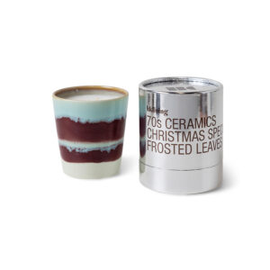 70s ceramics: Christmas special, frosted leaves