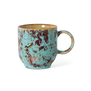 70s ceramics: café mug, patina