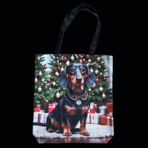 Väska Tax med julgranar Kraftig Canvas