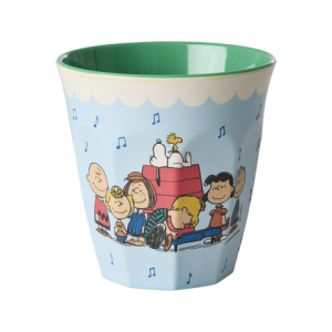 Melamine Cup with Soft Blue Snoopy Print - Medium - 250 ml