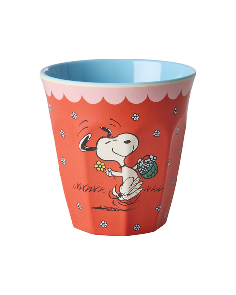 Melamine Cup with Red Snoopy Print - Medium - 250 ml