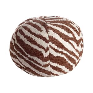 KUDDE RUND ZEB BRUN 30x25 cm
