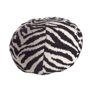 KUDDE RUND ZEB SVART 30x25cm